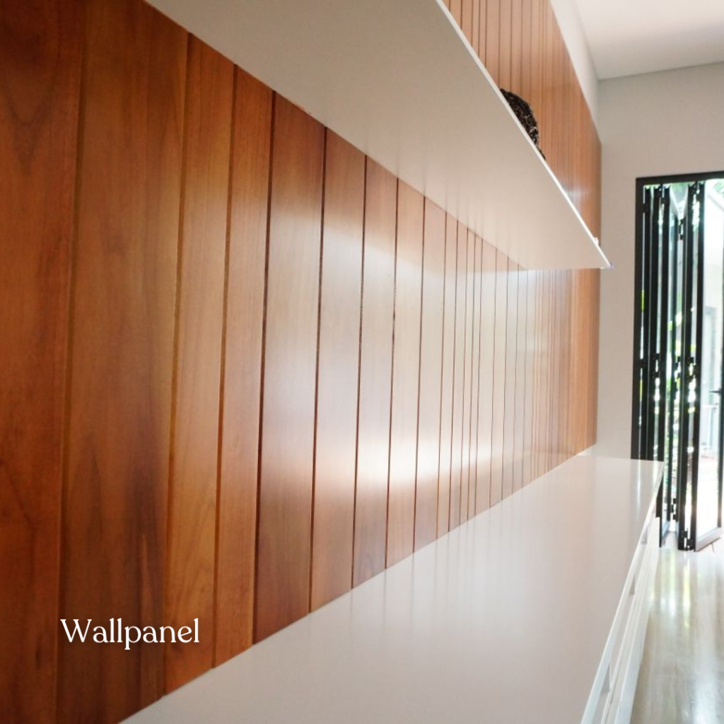 wallpanel kayu dekoratif dengan tekstur alami untuk interior dinding elegan