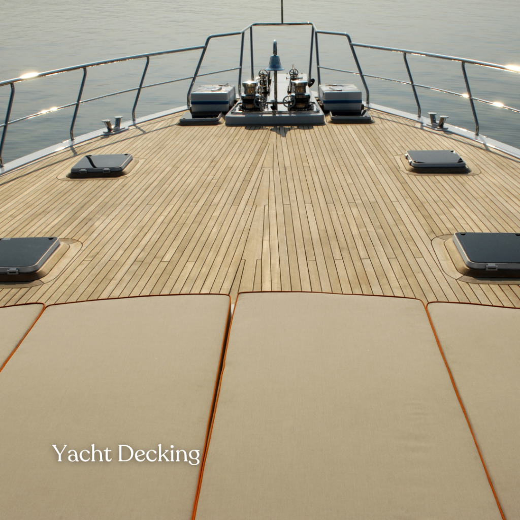 yacht decking kayu tahan air untuk kapal mewah dan marina